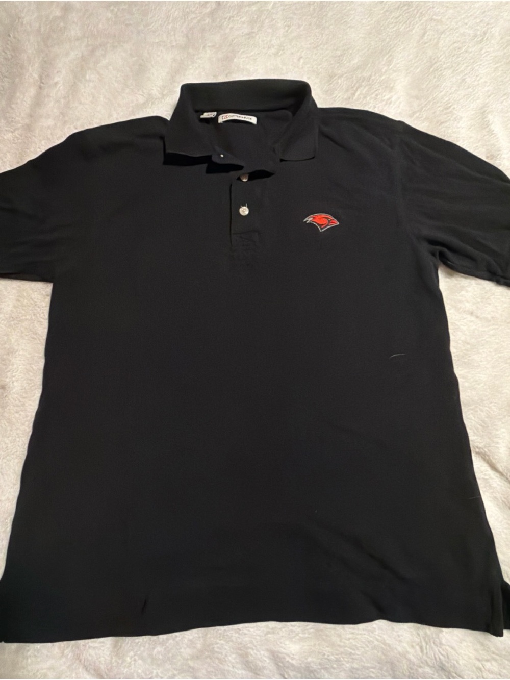 Incarnate Word Cardinals Cutter & Buck Polo Shirt Mens Medium Black UIW College